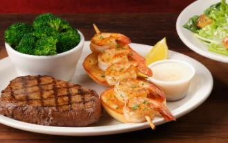 Sirloin* & Grilled Shrimp
